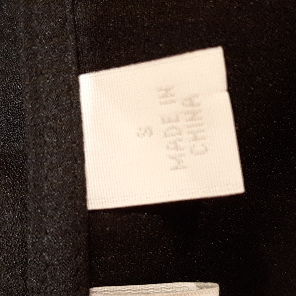 New York & Company Black Fringe Short Sleeve Blouse (Small) - Picture 9 of 10